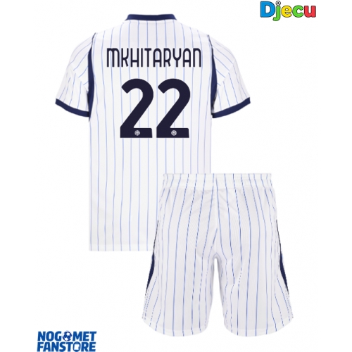 Inter Milan Henrikh Mkhitaryan #22 Gostujuci Dres za djecu 2026-27 Kratak Rukav (+ Kratke hlače)